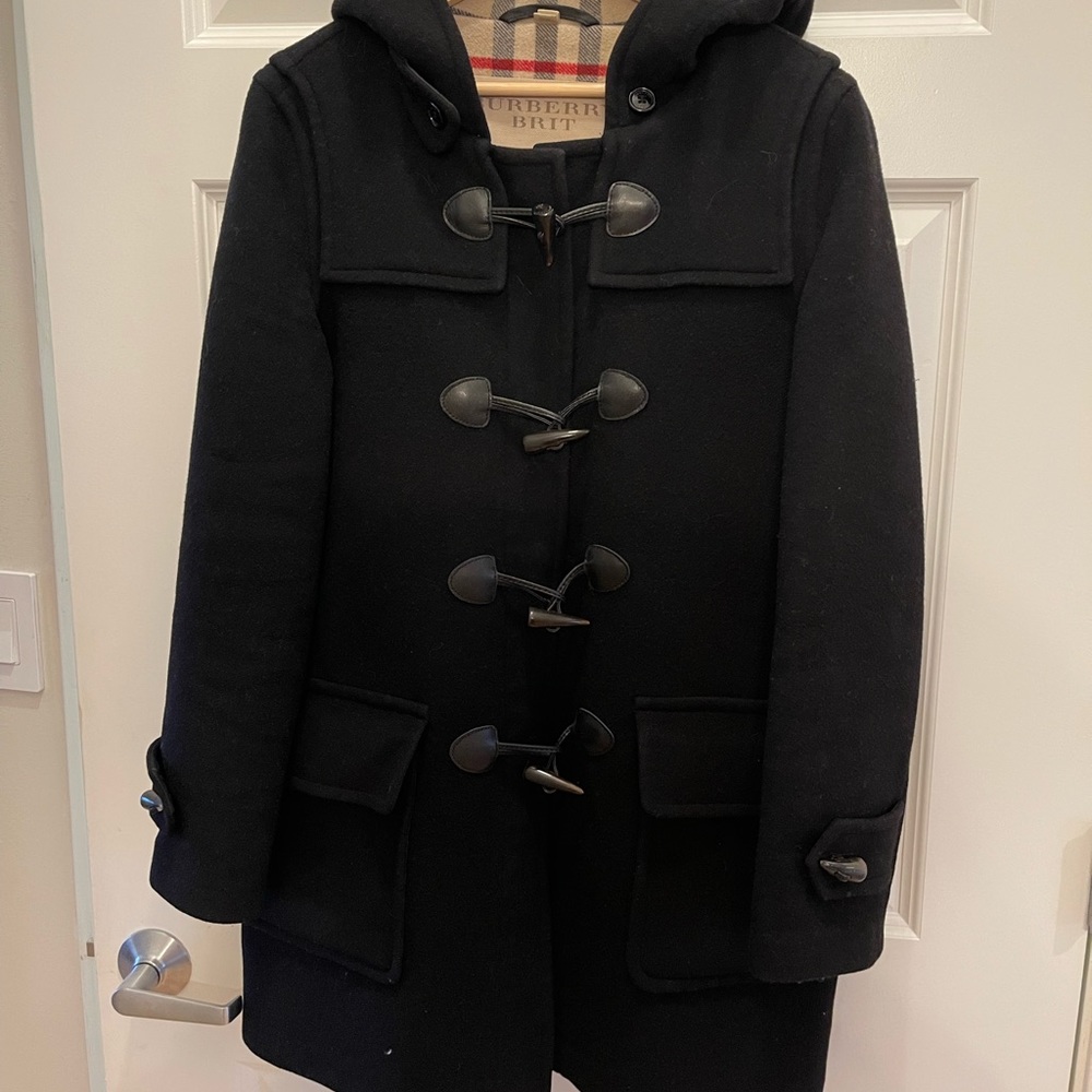 Burberry BRIT Wool Duffle Coat Size 10